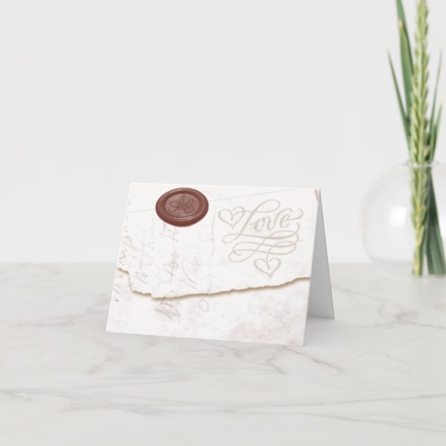 Kärlek Brev-kort Helgkort (Framsida)