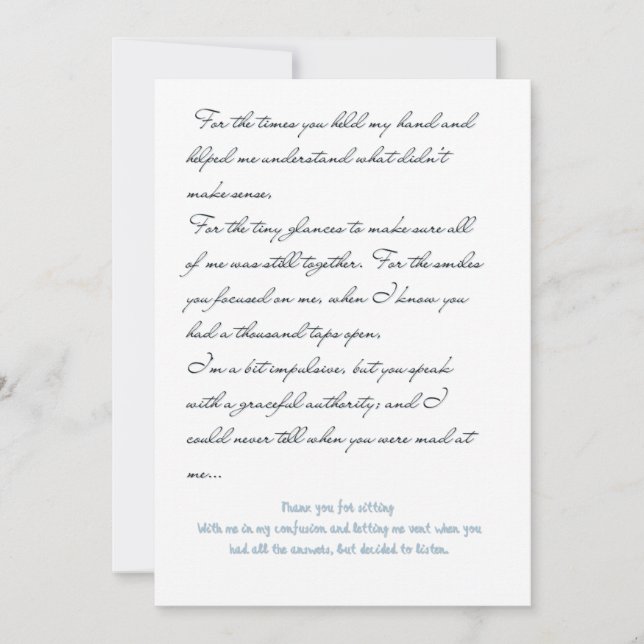 Kärlek brev-kort julkort (Framsida)