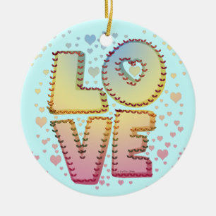 Kärlek Brev ornament