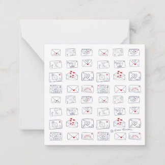 Kärlek Brev Rakt från hjärtplattan Anteckningskort