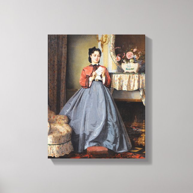 Kärlek Brev senast i augusti Toulmouche Canvastryck (Framsida)