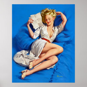 Kärlek Brev-stift upp Poster