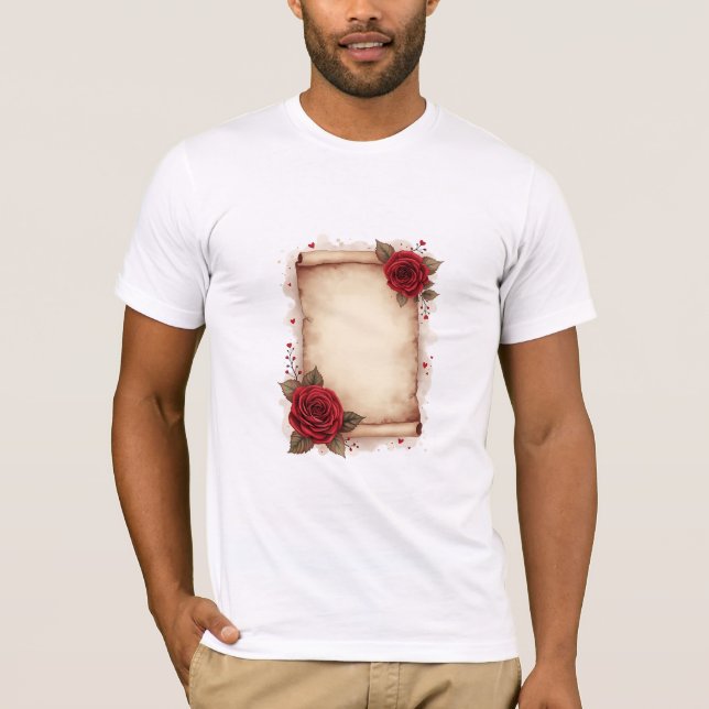 kärlek brev t shirt (Framsida)