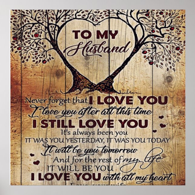 Kärlek Brev till Make | Speciellt gåvobistånd till Poster (Framsidan)