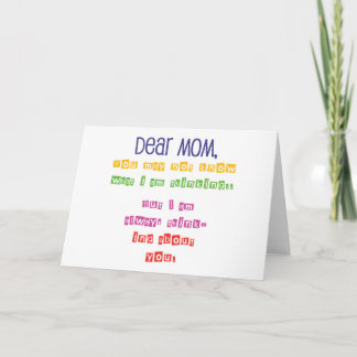 Kärlek brev till Mamma Kort