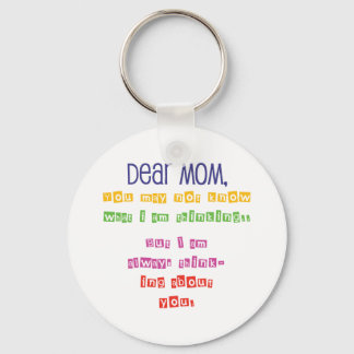 Kärlek brev till Mamma Nyckelring