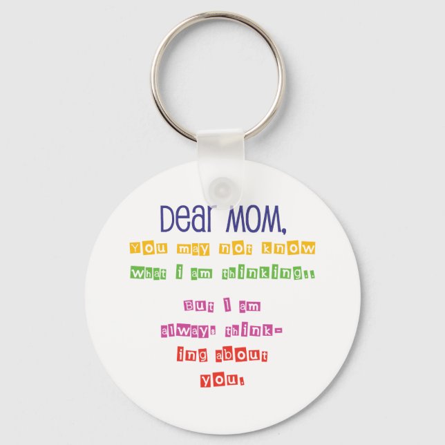 Kärlek brev till Mamma Nyckelring (Framsida)