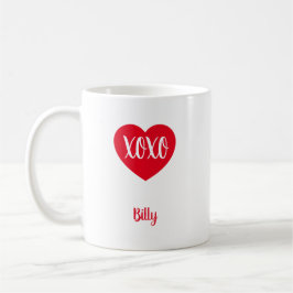 Kärlek Brev Valentine Heart Kaffemugg