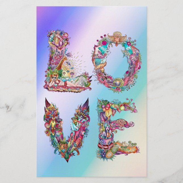 KÄRLEK BREVPAPPER (Framsida)