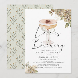 Kärlek bringar Espresso Martini Möhippa Inbjudningar