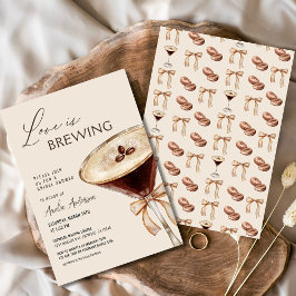 Kärlek bringar Espresso Martini Möhippa Inbjudningar