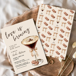 Kärlek bringar Espresso Martini Möhippa Inbjudningar