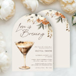 Kärlek bringar Espresso Martini Möhippa Inbjudningar<br><div class="desc">För brudar som räddar livets finare nöjen är inbjudningskort för möhippan i eleganten perfekten till i det som brinner - både i kärlek och i perfekten espresso martini. Den handmålade illustrationen av en rik, krämig espresso martini, försedd med feta kaffebönor, skapar en härlig kontrast till de mjuka nyanser av och...</div>
