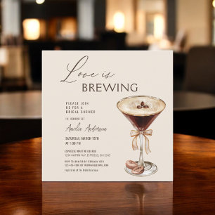 Kärlek bringar Espresso Martini Möhippa Inbjudningar