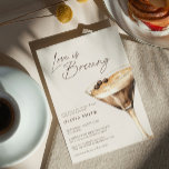 Kärlek bringar Espresso Martini Möhippa Inbjudningar<br><div class="desc">Indulge i Romantik med vår Kärlek är att brå Espresso Martini Inbjudningskort för möhippan! Lägg märke till alla kaffemartini-kärleksbrider. Diven in i vår härliga värld i Kärlek är att Brewing Espresso Martini Inbjudningskort för möhippan, där kärlek och koffein förenar sig i harmoni i perfekten. Med sin utformning av eleganten och...</div>