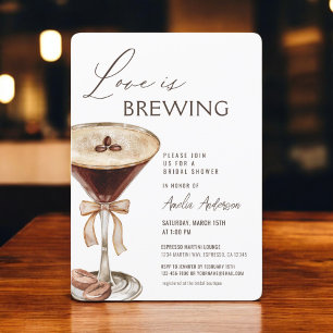 Kärlek bringar Espresso Martini Möhippa Inbjudningar