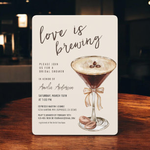Kärlek bringar Espresso Martini Möhippa Inbjudningar