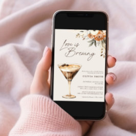 Kärlek bringar Espresso Martini Möhippa Inbjudningar