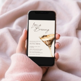 Kärlek bringar Espresso Martini Möhippa Inbjudningar
