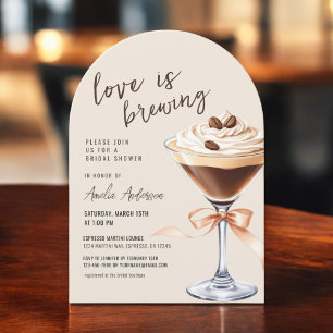 Kärlek bringar Espresso Martini Möhippa Inbjudningar