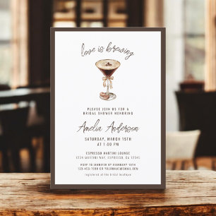 Kärlek bringar Espresso Martini Möhippa Inbjudningar