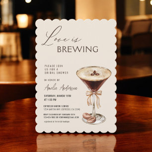 Kärlek bringar Espresso Martini Möhippa Inbjudningar