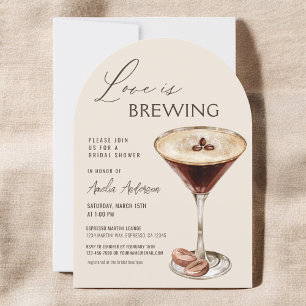 Kärlek bringar Espresso Martini Möhippa Inbjudningar