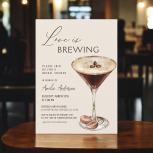 Kärlek bringar Espresso Martini Möhippa Inbjudningar