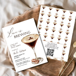 Kärlek bringar Espresso Martini Möhippa Inbjudningar