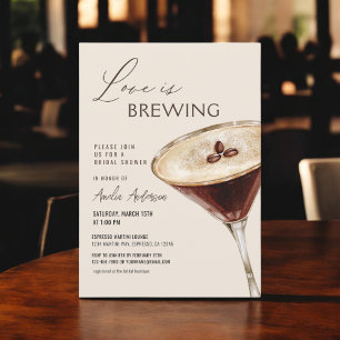 Kärlek bringar Espresso Martini Möhippa Inbjudningar