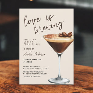 Kärlek bringar Espresso Martini Möhippa Inbjudningar