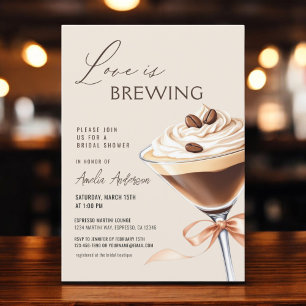 Kärlek bringar Espresso Martini Möhippa Inbjudningar