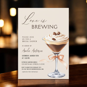 Kärlek bringar Espresso Martini Möhippa Inbjudningar