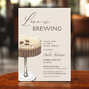 Kärlek bringar Espresso Martini Möhippa Inbjudningar