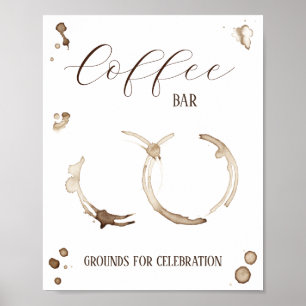 Kärlek brinner! Coffee Pub-tecken Poster