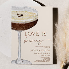 Kärlek brinner Expresso Martini-Möhippan Inbjudningar