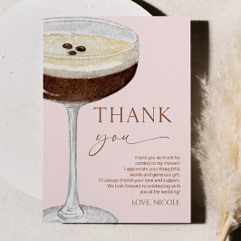 Kärlek brinner Expresso Martini-Möhippan Tack Kort