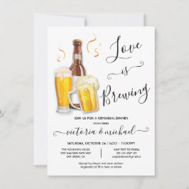 Kärlek brinner för "Rehearsal Dinner Beer" Inbjudningar