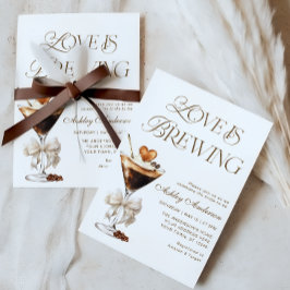 Kärlek brinner i Möhippan Espresso Martini Inbjudningar