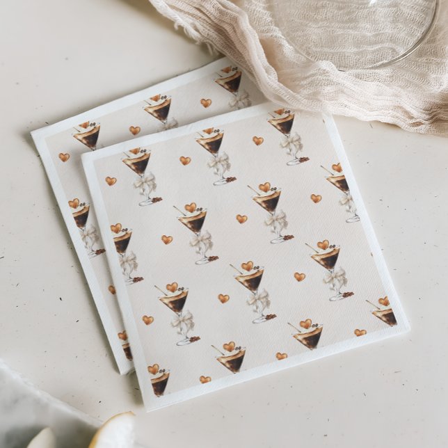 Kärlek brinner i Möhippan Espresso Martini Pappersservett (Skapare uppladdad)