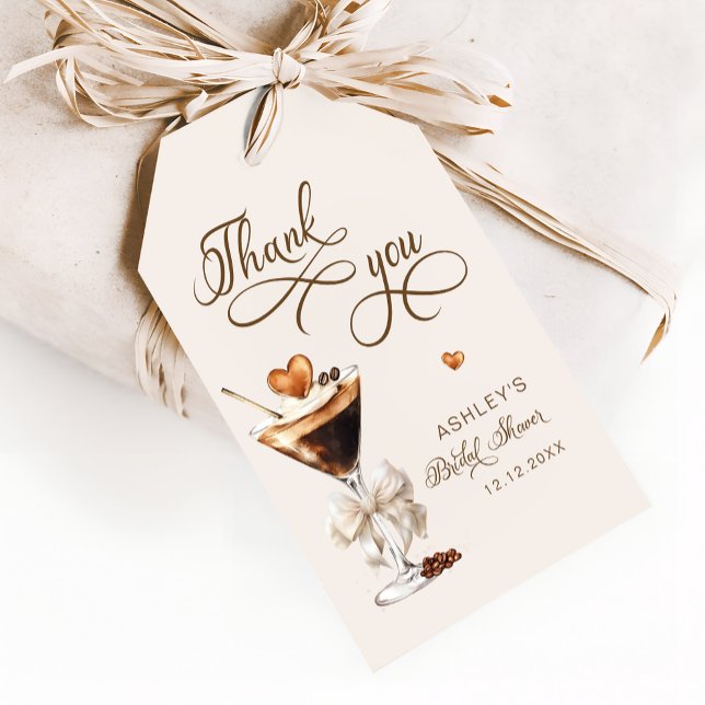 Kärlek brinner i Möhippan Espresso Martini Presentetikett (Skapare uppladdad)