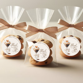 Kärlek brinner i Möhippan Espresso Martini Runt Klistermärke