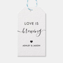 Kärlek brinner, kaffegåva Märkre, Kraft Favor Presentetikett