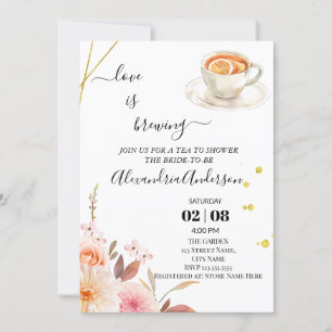 Kärlek brinner Möhippa Blommigt Ro Inbjudningar