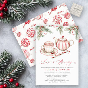 Kärlek brinner Möhippan Festive Watercolor Inbjudningar