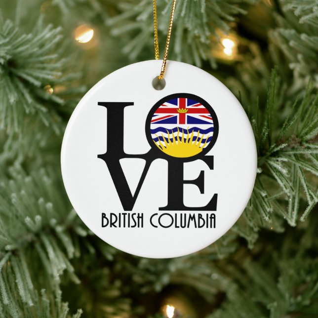 KÄRLEK British Columbia Julgransprydnad Keramik (Träd)
