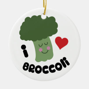 Kärlek Broccoli Julgransprydnad Keramik