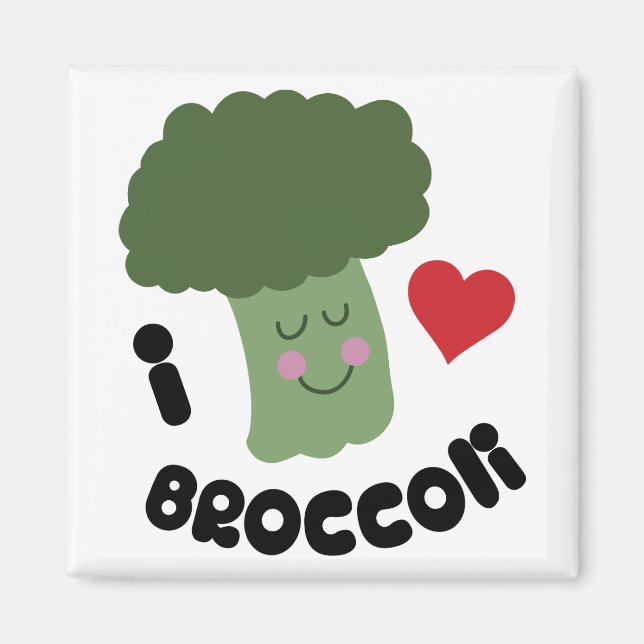 Kärlek Broccoli Magnet (Framsidan)