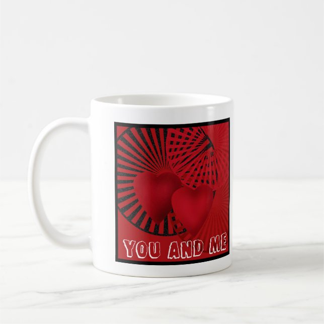 Kärlek . Bröllop Du och jag Kaffemugg (Vänster)