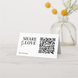 Kärlek Bröllop-fotokoden QR Lojalitetskort